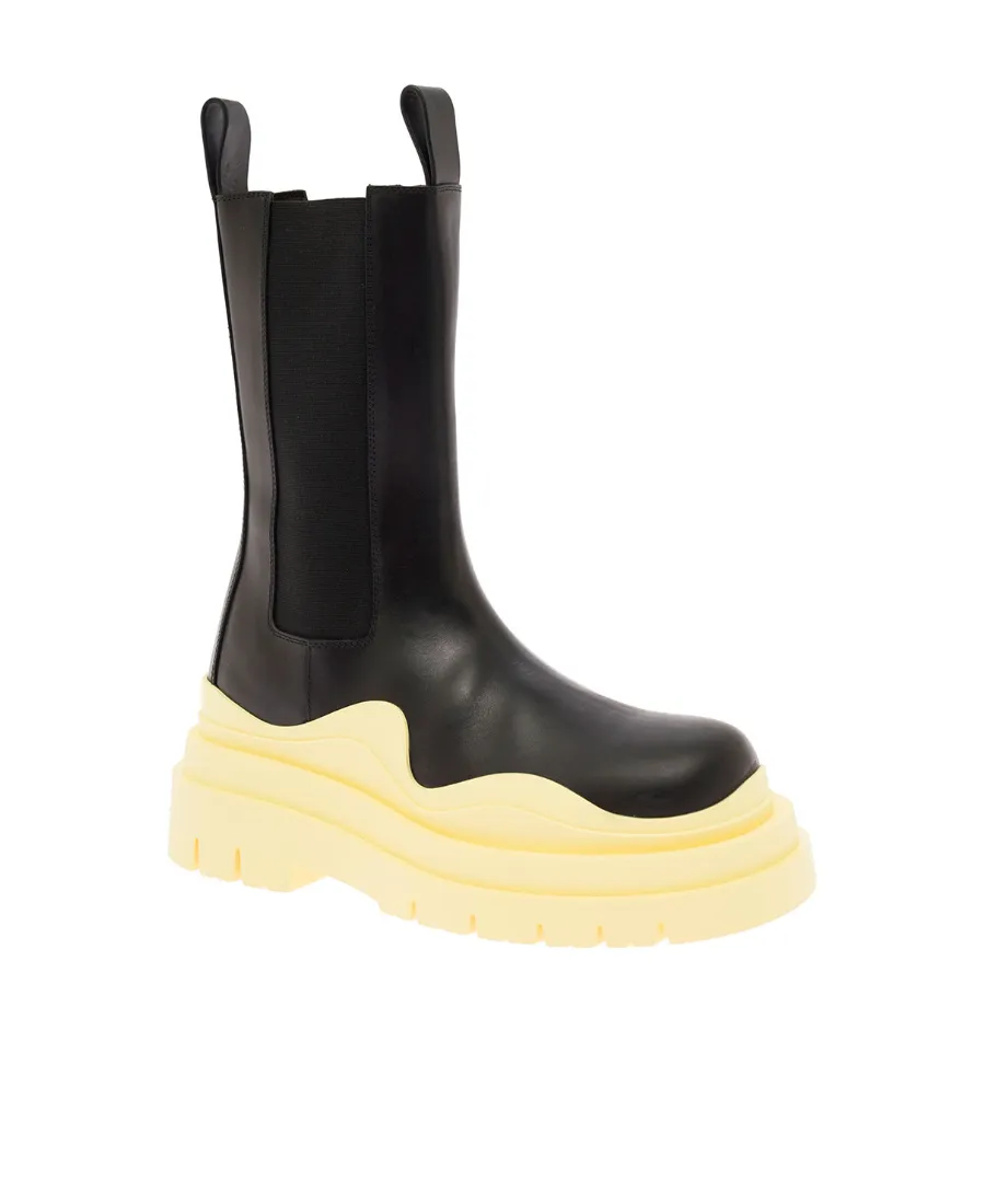 Tire Chunky-Sole Boots