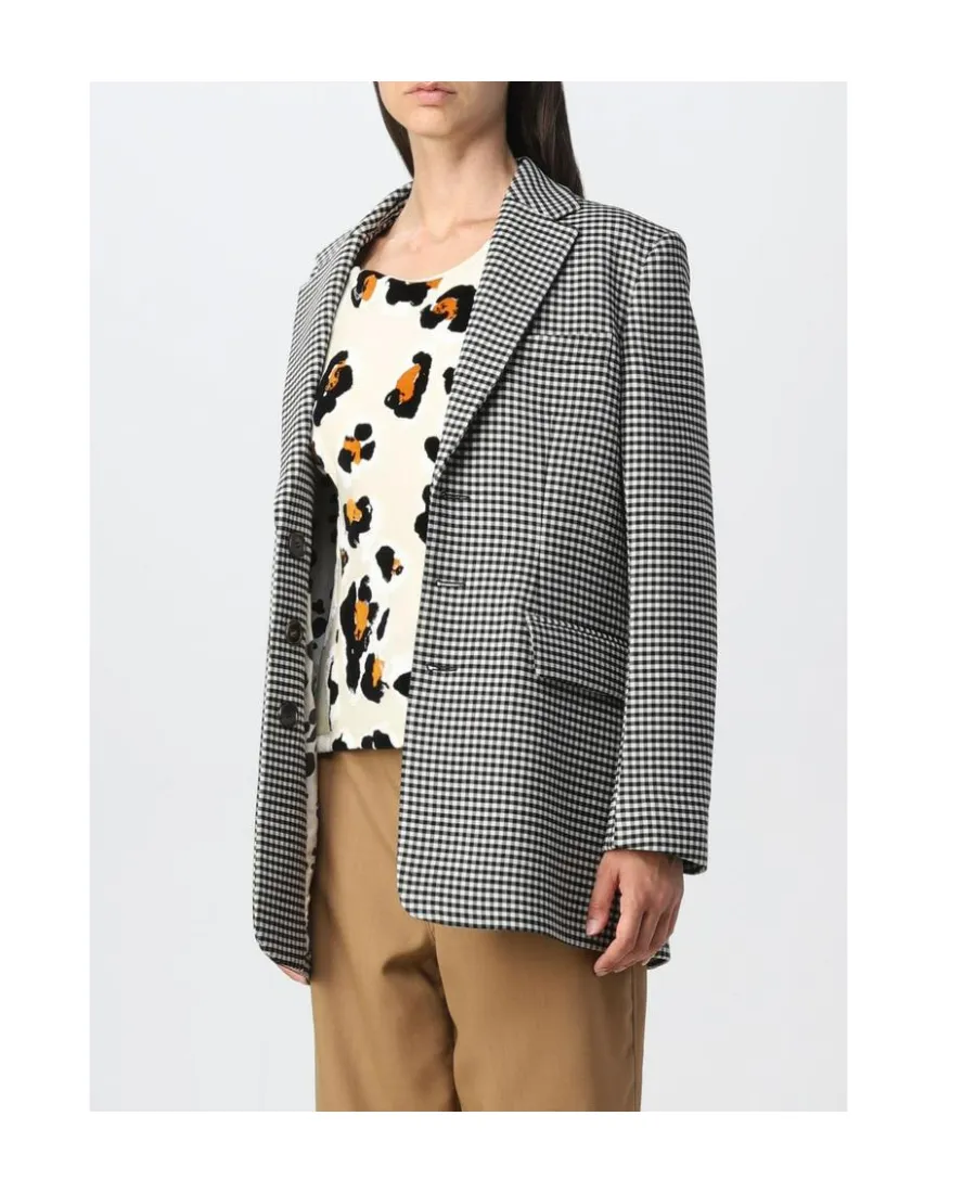 Marni Checked Button-Up Blazer