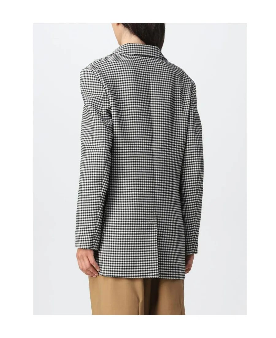 Marni Checked Button-Up Blazer