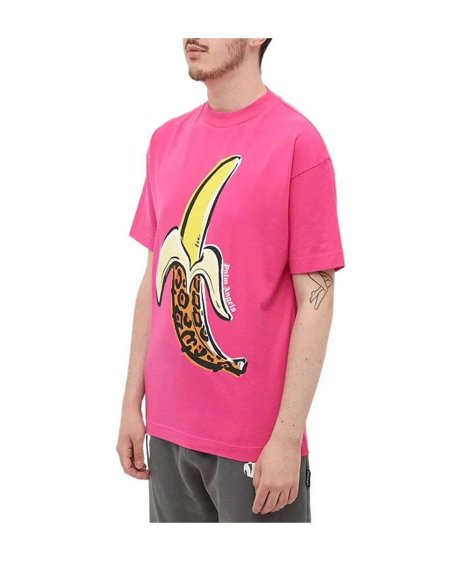 Banana-Print Cotton T-Shirt