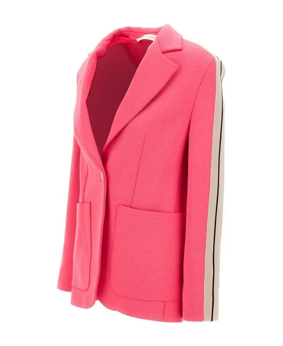 Palm Angels Stripe-Sleeved Track Blazer