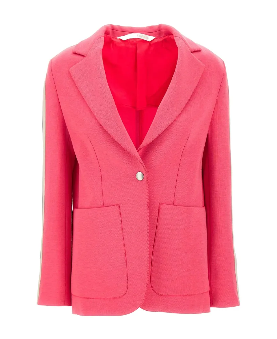 Palm Angels Stripe-Sleeved Track Blazer