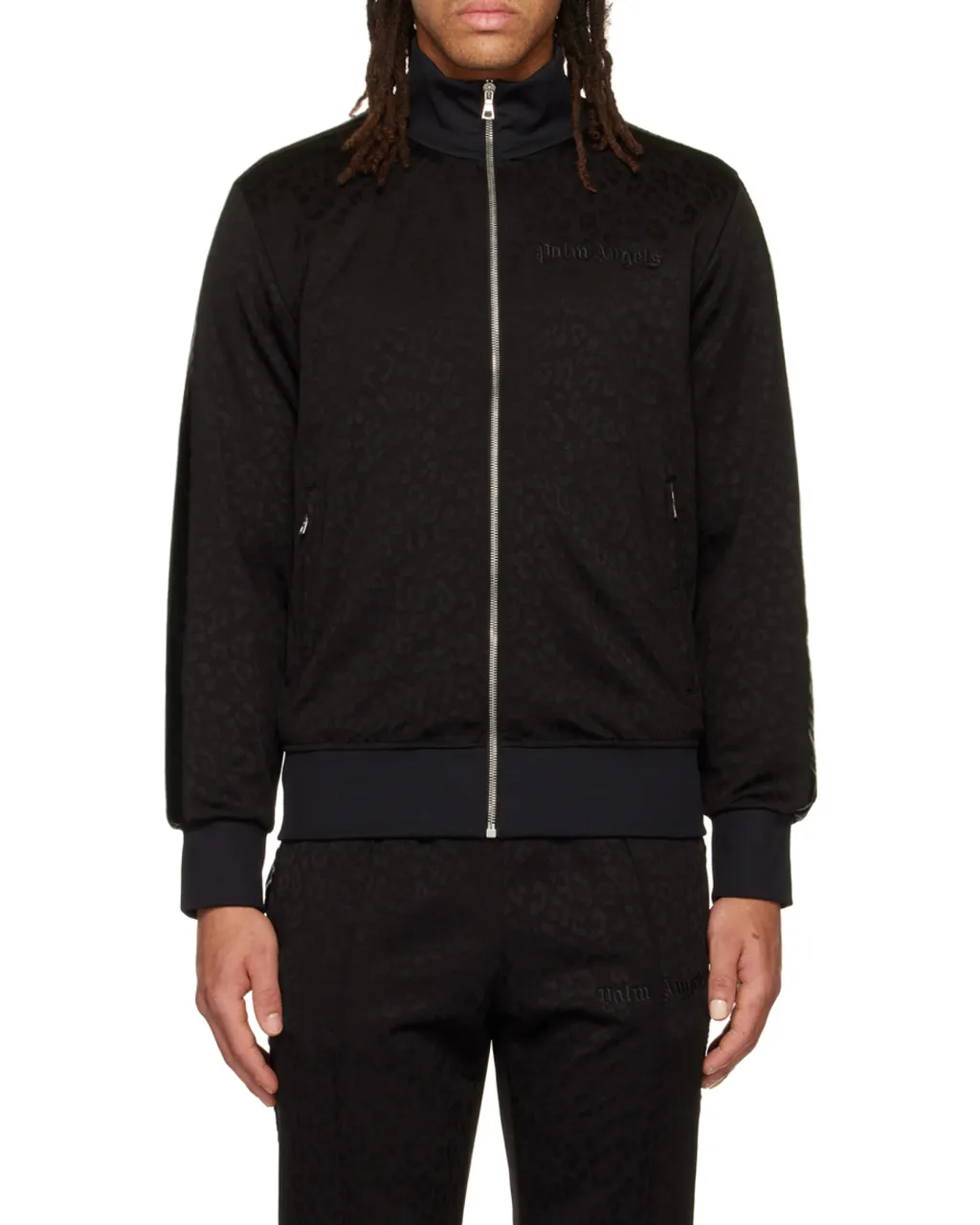 Palm Angels Logo Embroidered Zipped Track Jacket