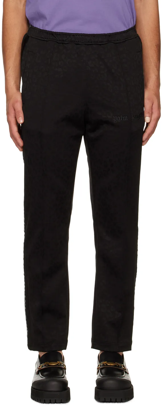 Leopard-Print Track Pants