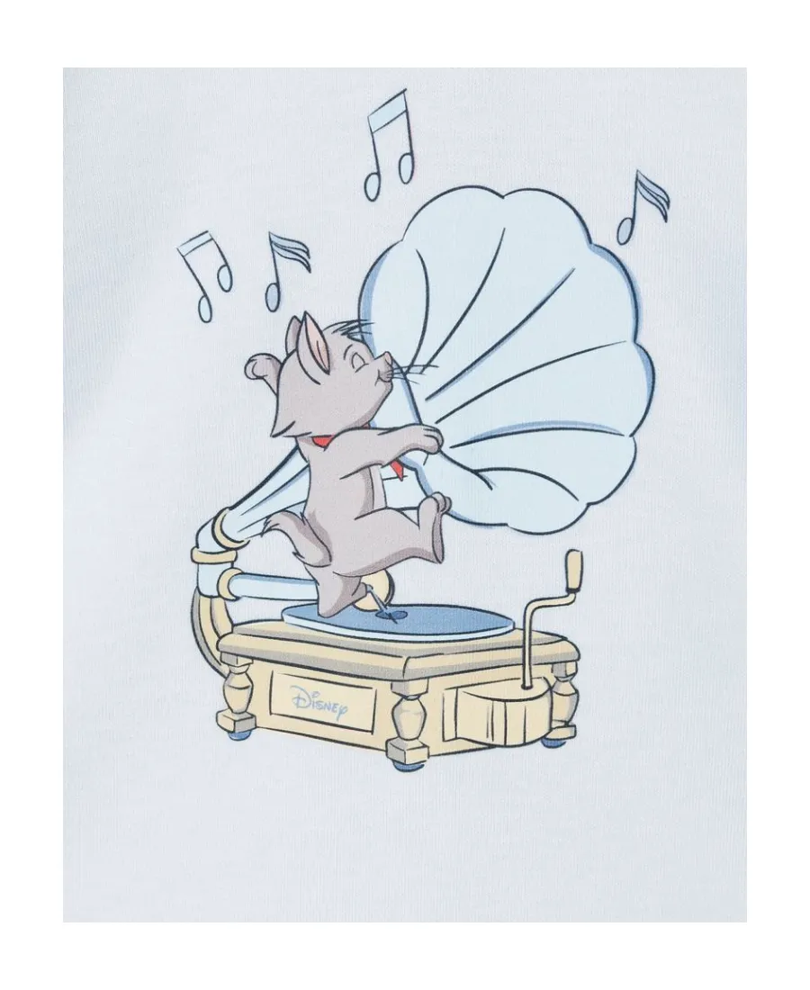 Cartoon-Print Cotton Babygrow