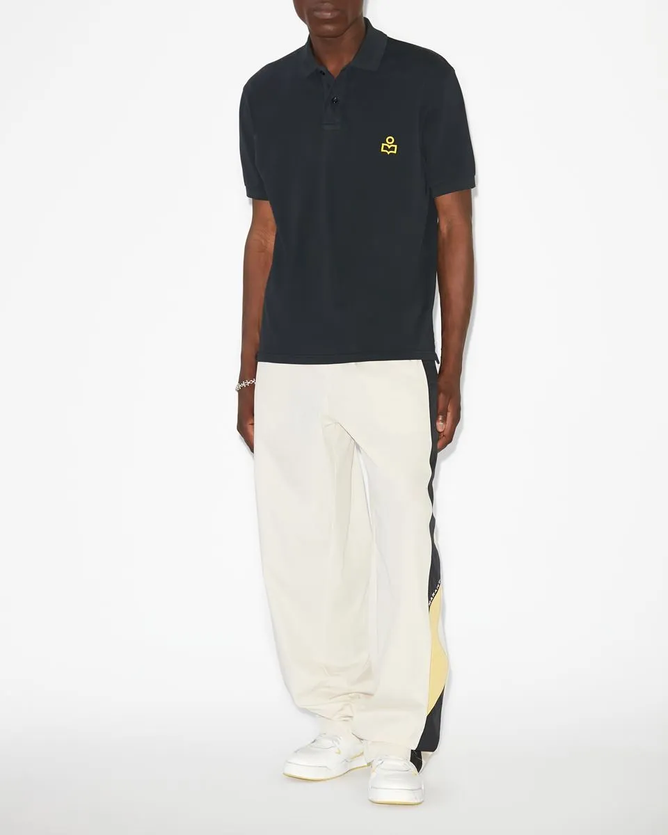 Isabel Marant Afko Logo Embroidered Polo Shirt