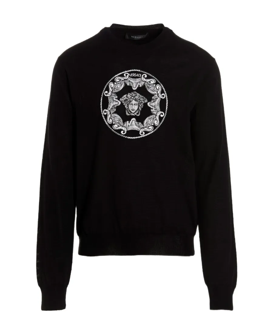 Medusa-Jacquard Wool Jumper