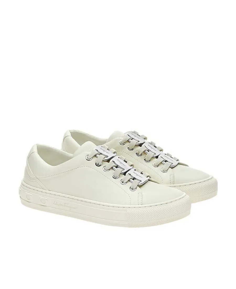 Nadine Lace-Up Leather Trainers