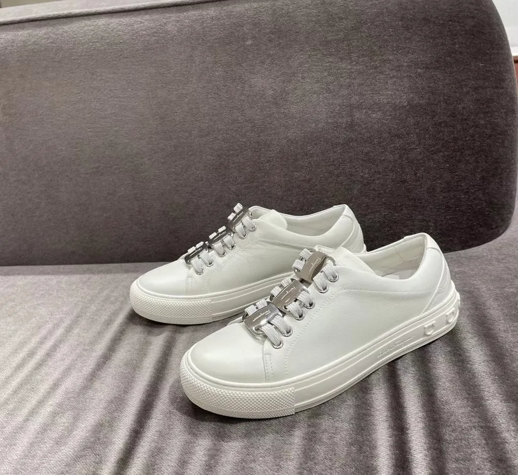 Nadine Lace-Up Leather Trainers