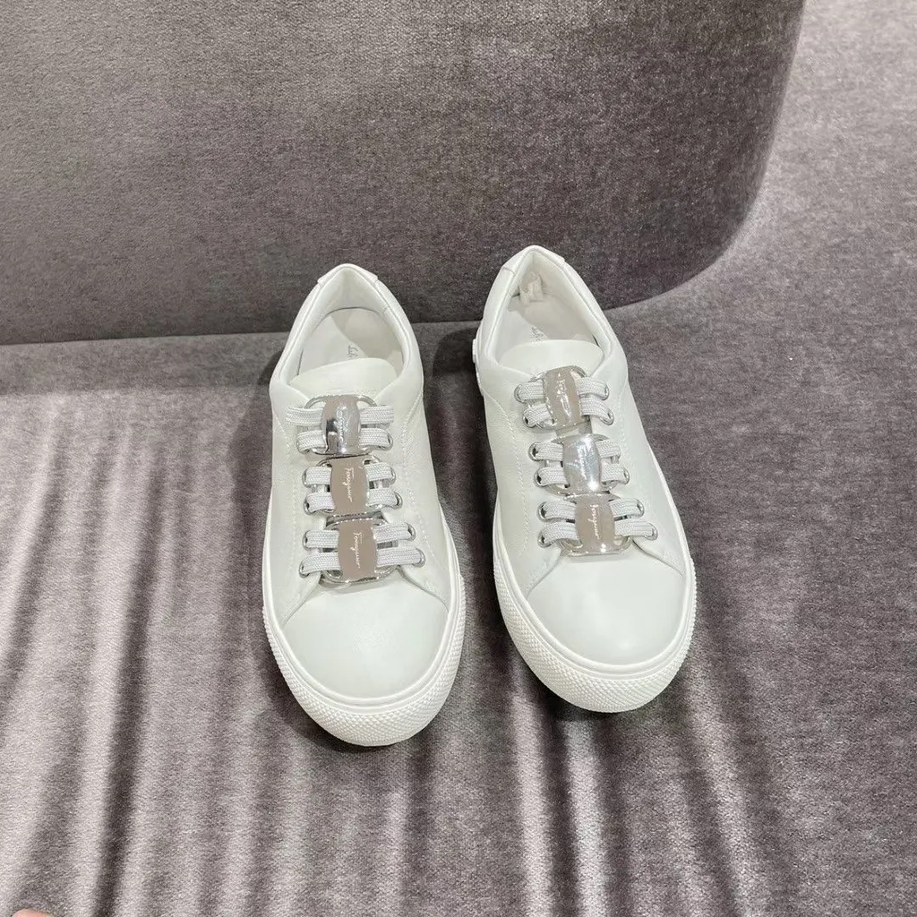 Nadine Lace-Up Leather Trainers