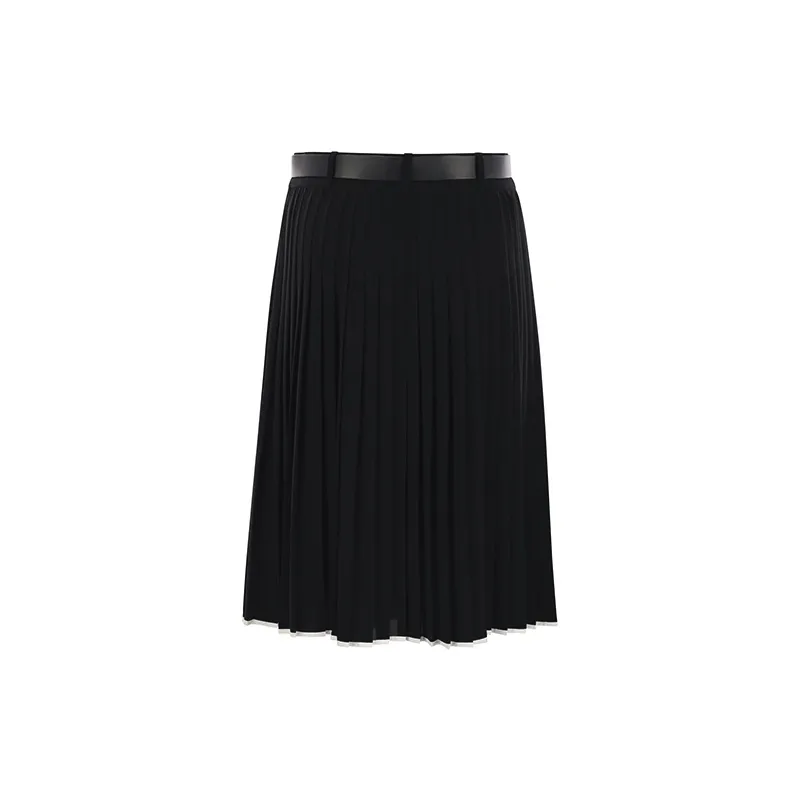 Max Mara Studio Savana Belted Pleated Skirt