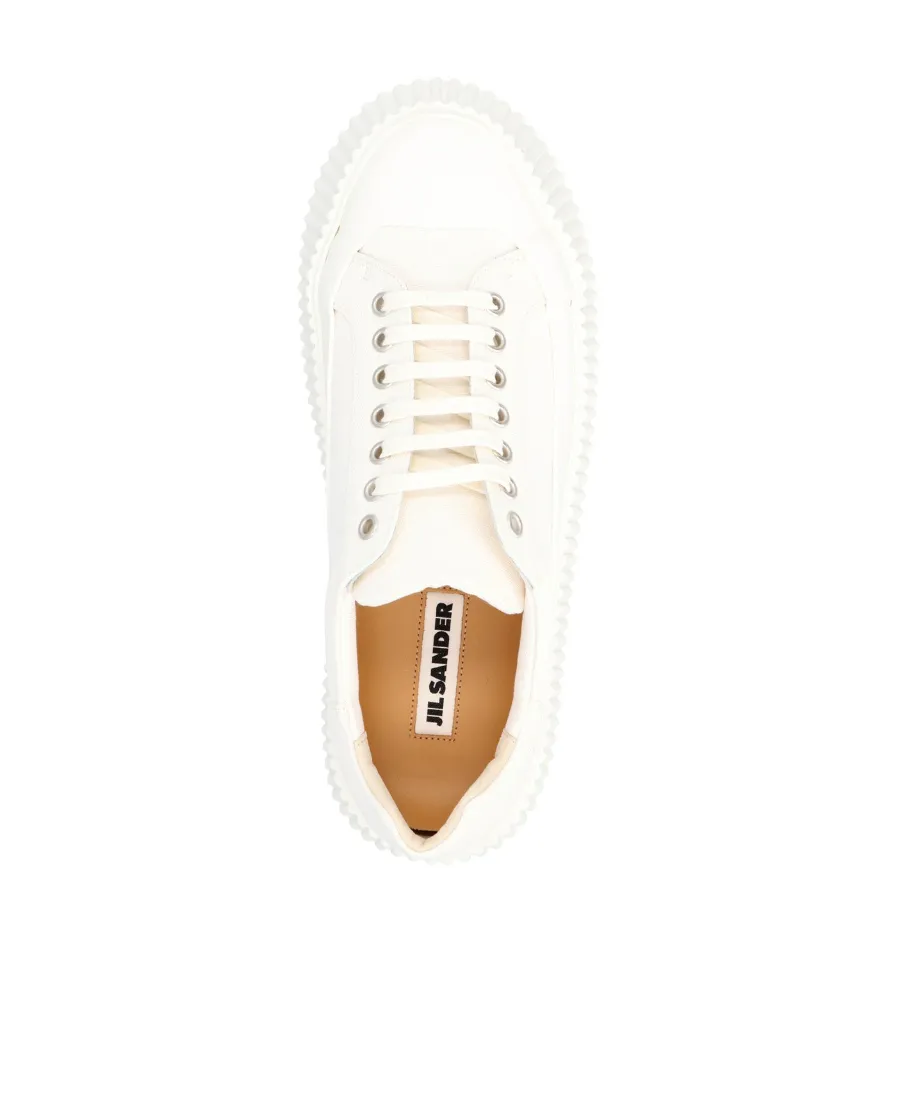 Round-Toe Lace-Up Sneakers