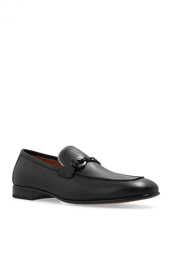 Salvatore Ferragamo Logo Plaque Loafers