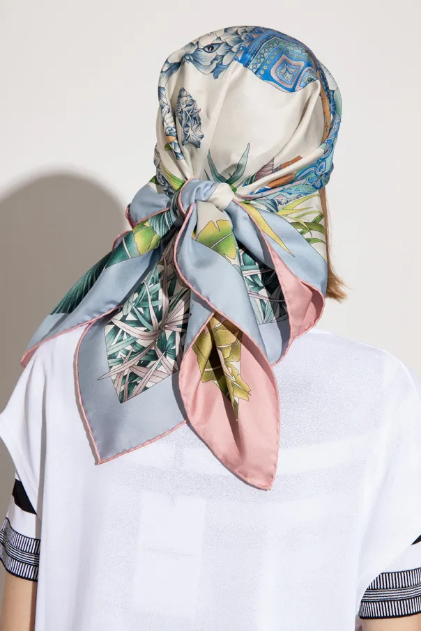 Salvatore Ferragamo Logo Printed Scarf