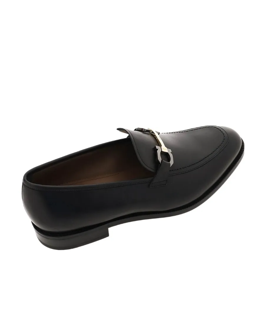 Gancini-Buckle Detail Loafers