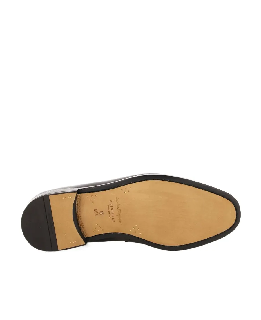 Gancini-Buckle Detail Loafers