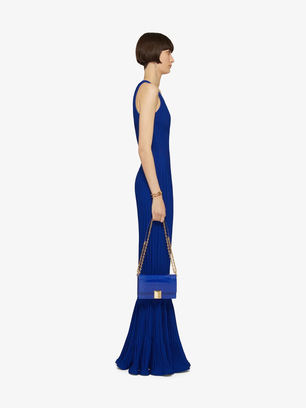 Dress In Viscose Knit With Flounce