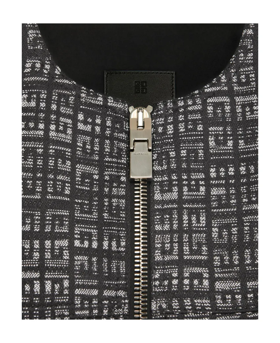Dress In 4G Jacquard With Zips