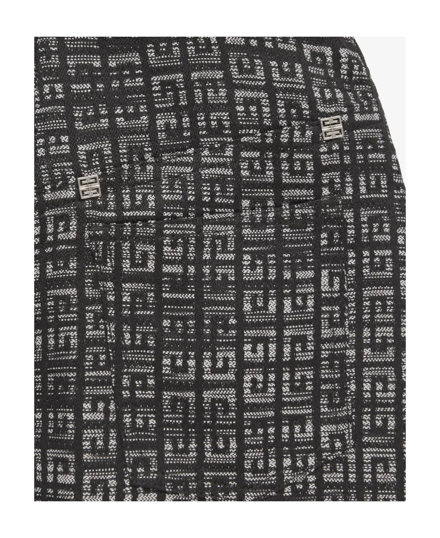 Dress In 4G Jacquard With Zips