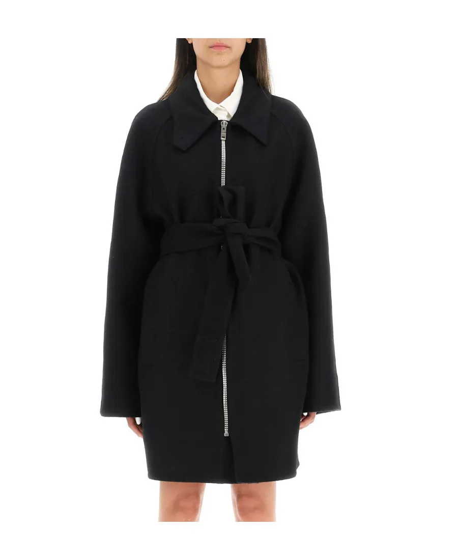 Givenchy Zipped Tie-Waisted Coat