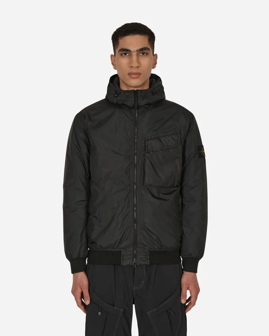 Compass-Patch Windbreaker Jacket
