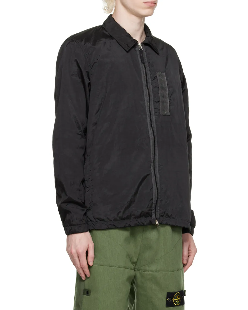 Logo Lapel Casual Jacket