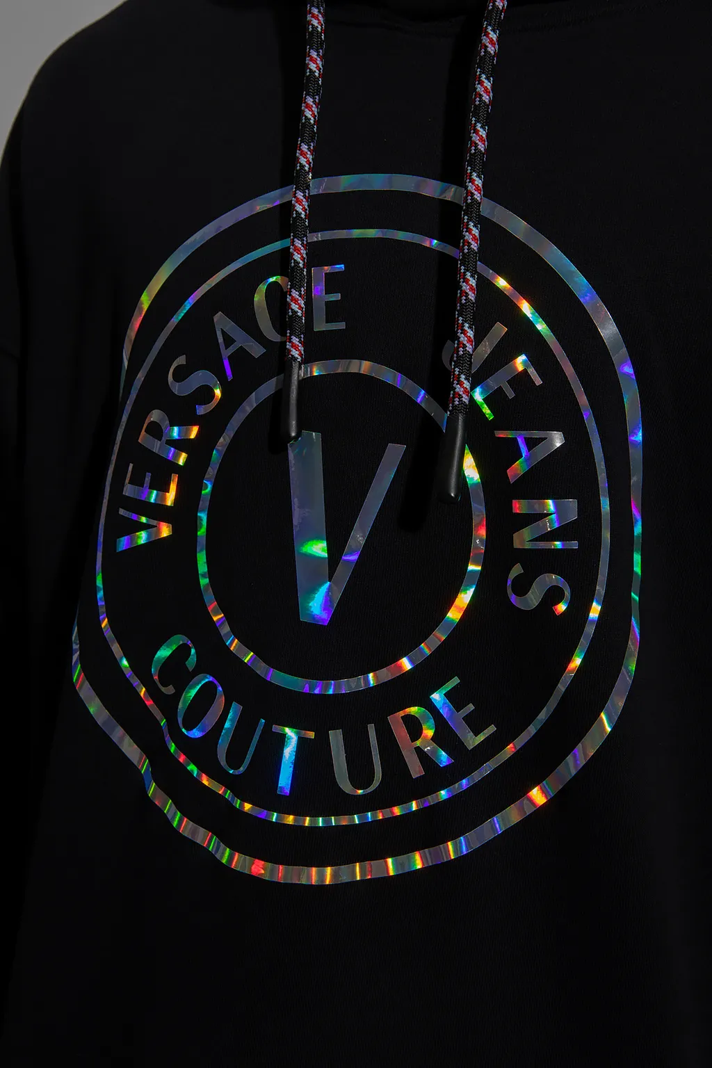 Versace Jeans Couture Logo Printed Drawstring Hoodie