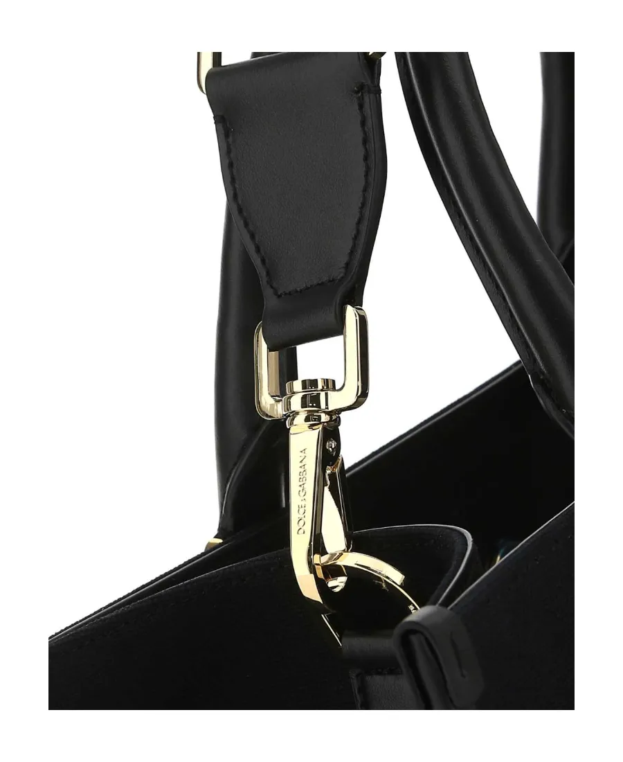 Dolce & Gabbana Logo-Patch Strapped Tote Bag