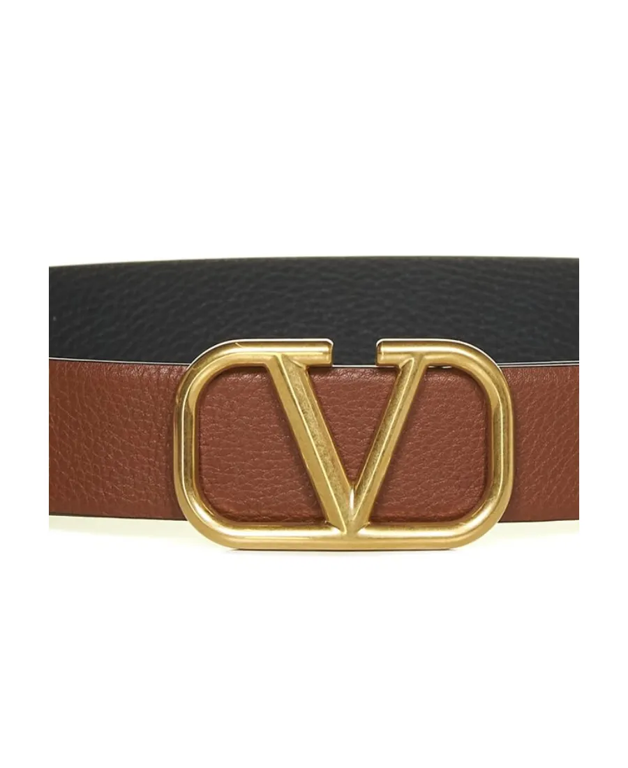 Valentino Vlogo Plaque Reversible Belt