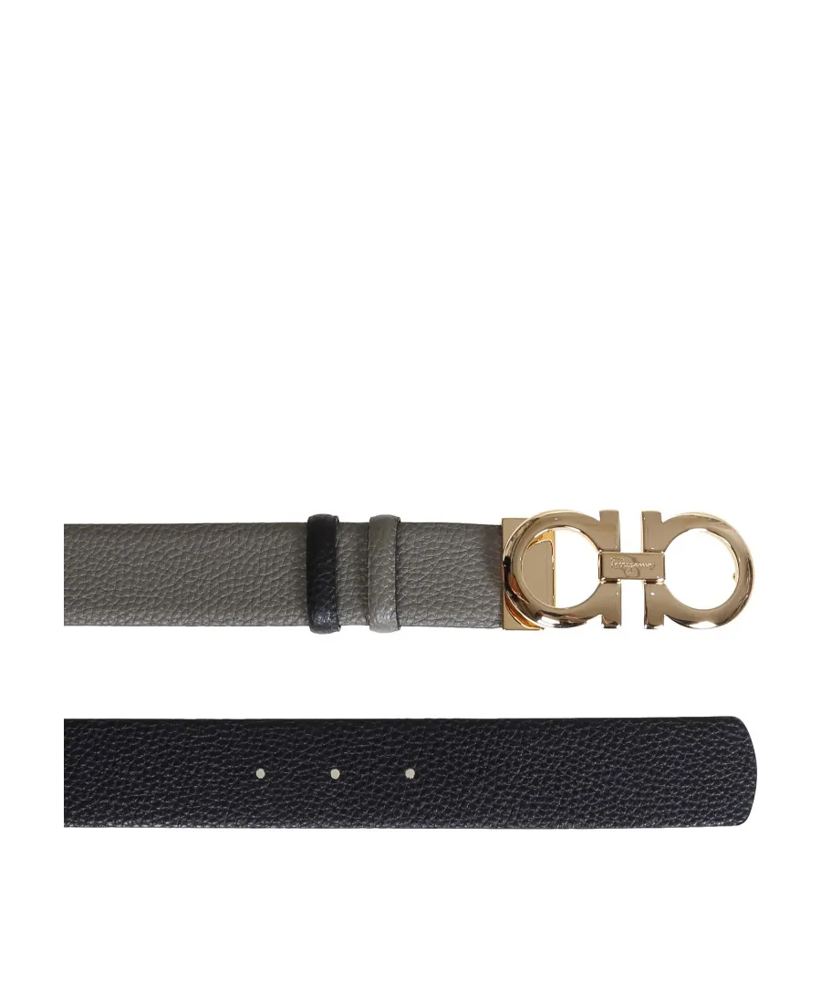 Logo Buckle Double-Sided Belt