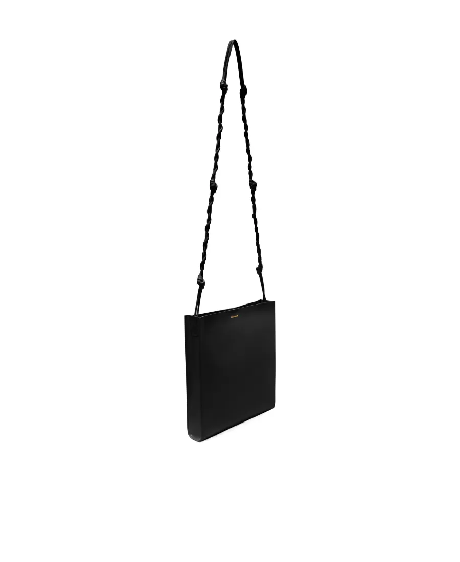 Jil Sander Tangle Logo Embossed Medium Crossbody Bag