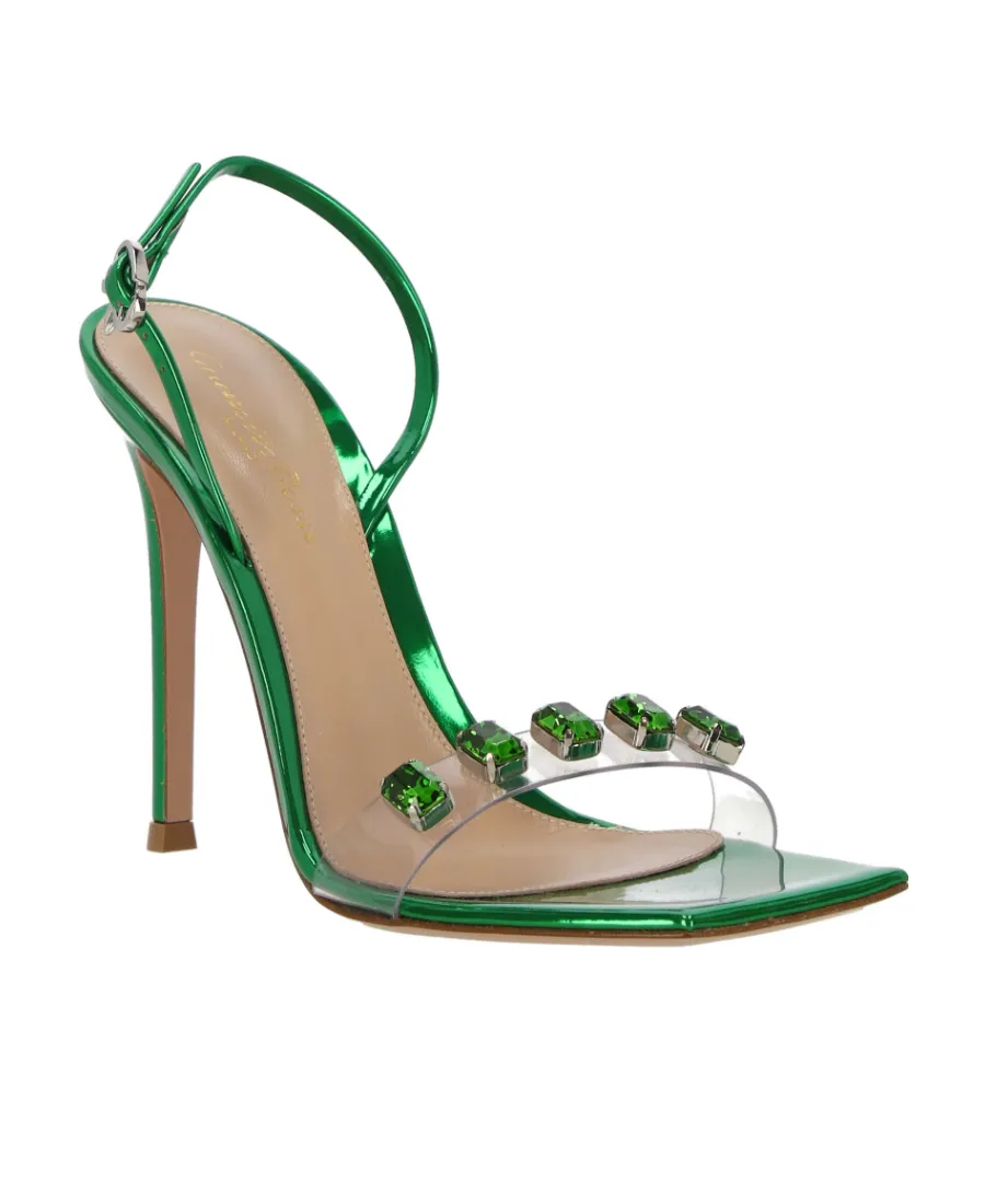 Gianvito Rossi Ribbon Candy Heeled Sandals