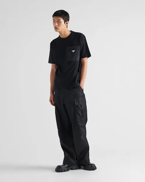 Prada Logo Patch Crewneck T-Shirt