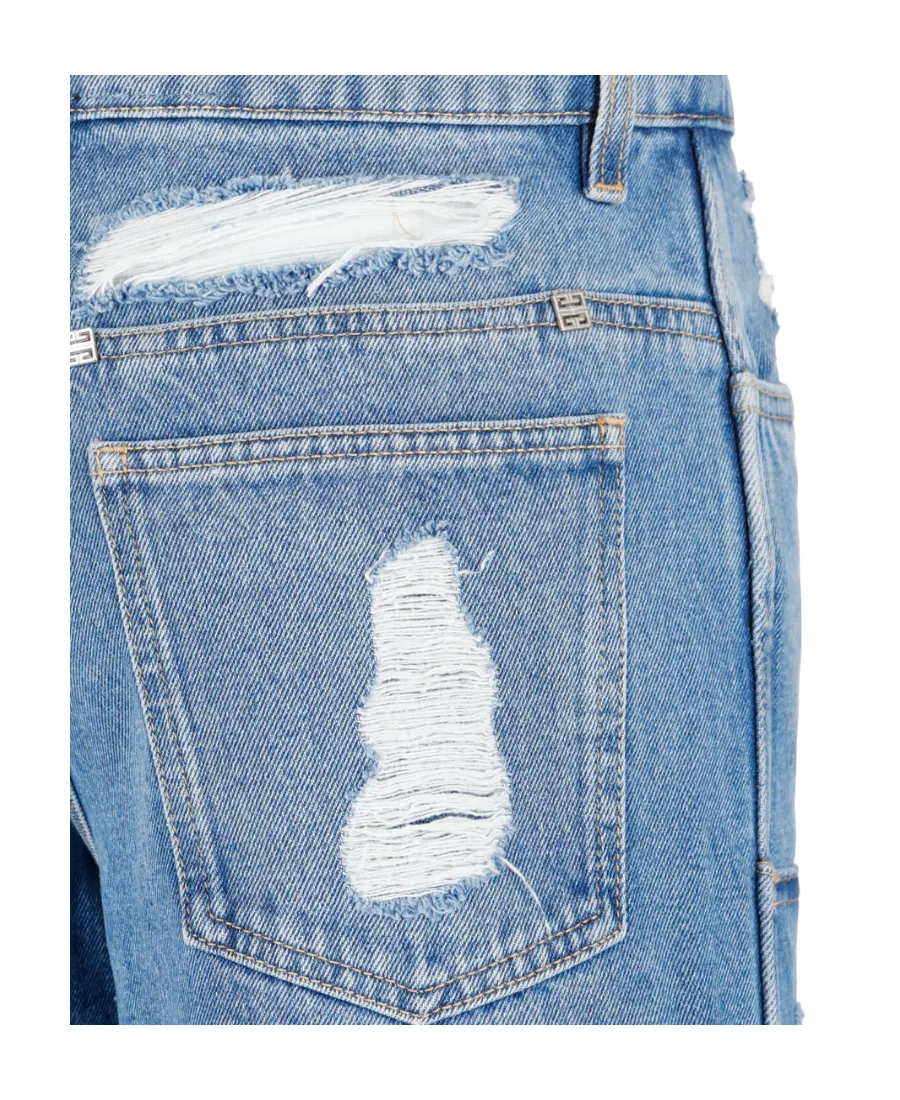 Oversized Jeans In Destroyed Denim