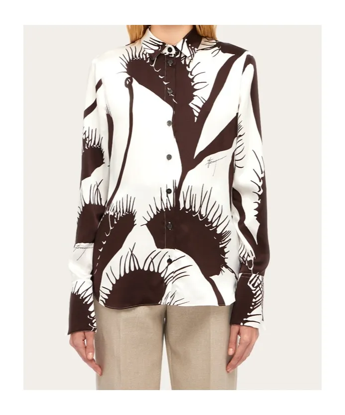 Salvatore Ferragamo Venus-Printed Button-Up Shirt