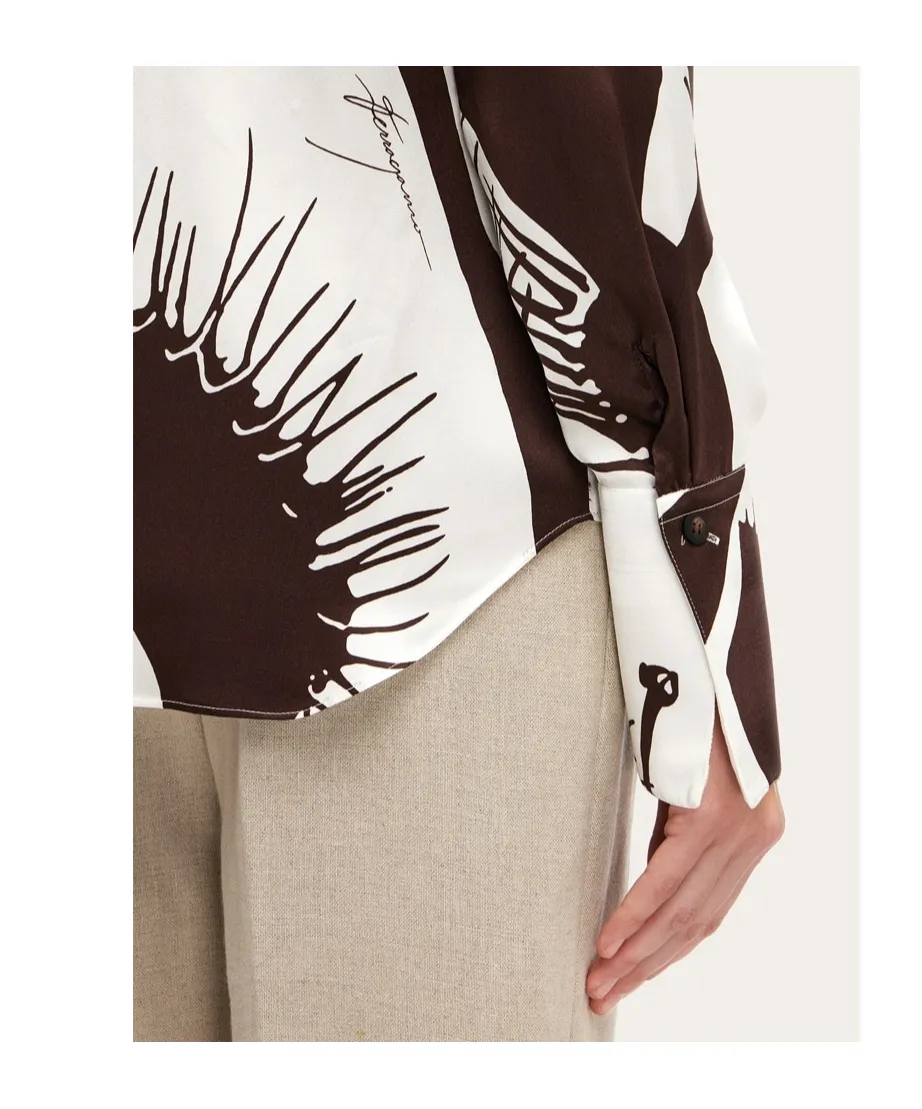 Salvatore Ferragamo Venus-Printed Button-Up Shirt