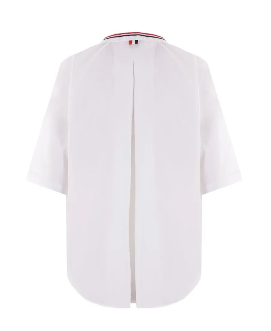 Thom Browne Logo Patch Short-Sleeved Shirt