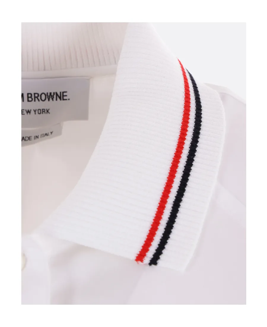 Thom Browne Logo Patch Short-Sleeved Shirt