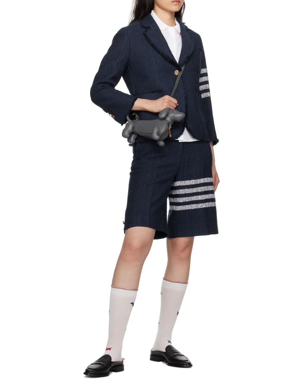 Thom Browne Logo Patch Short-Sleeved Shirt