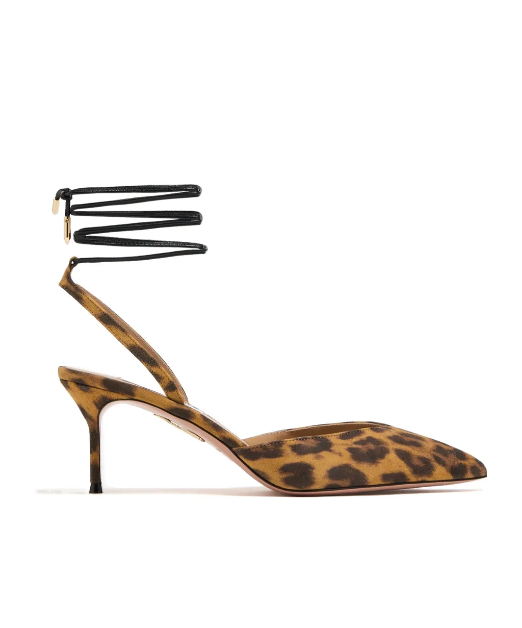 Aquazzura Decollete Slingback Ankle Strap Pumps