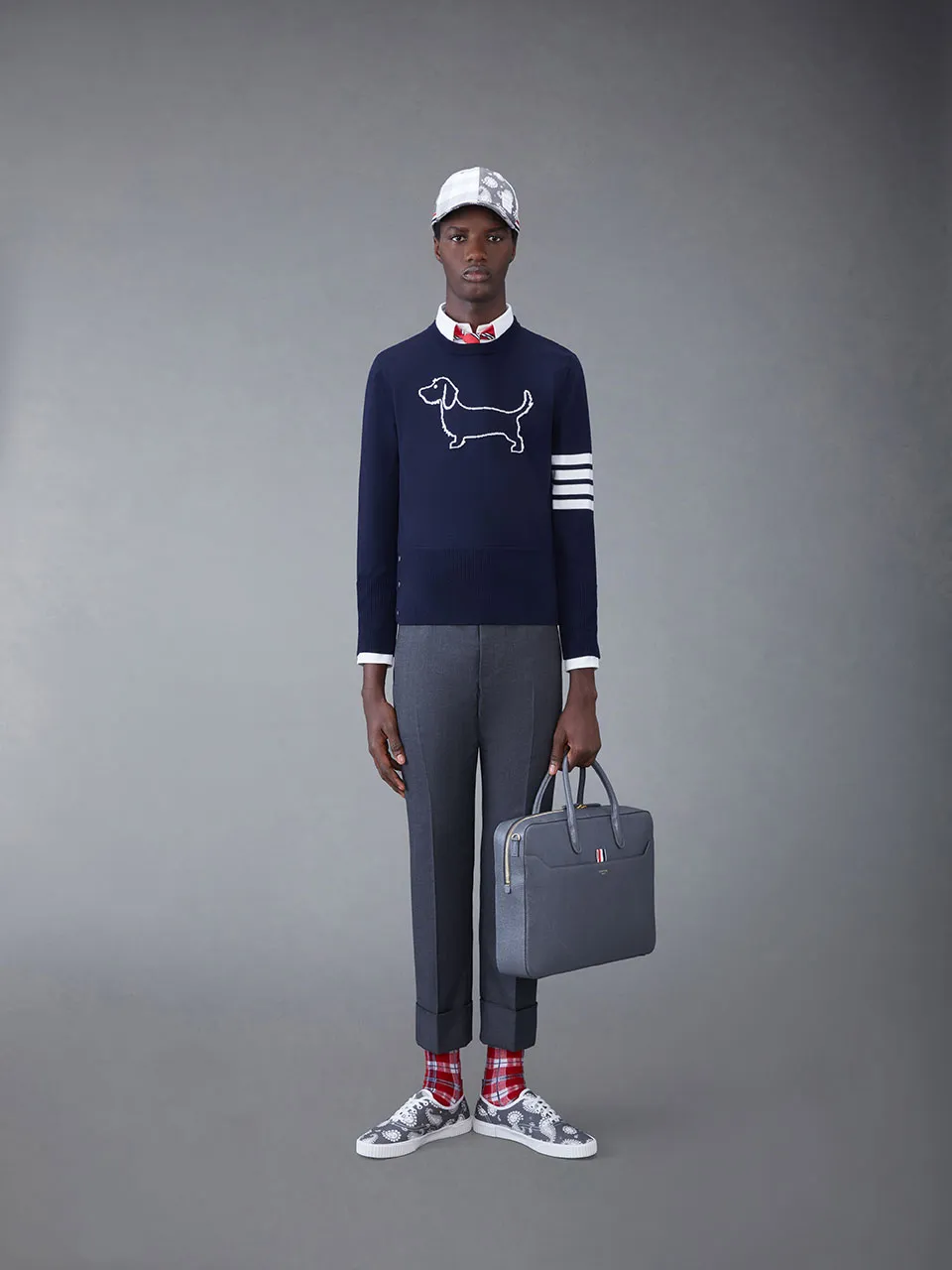 Thom Browne 4-Bar Stripe Crewneck Jumper