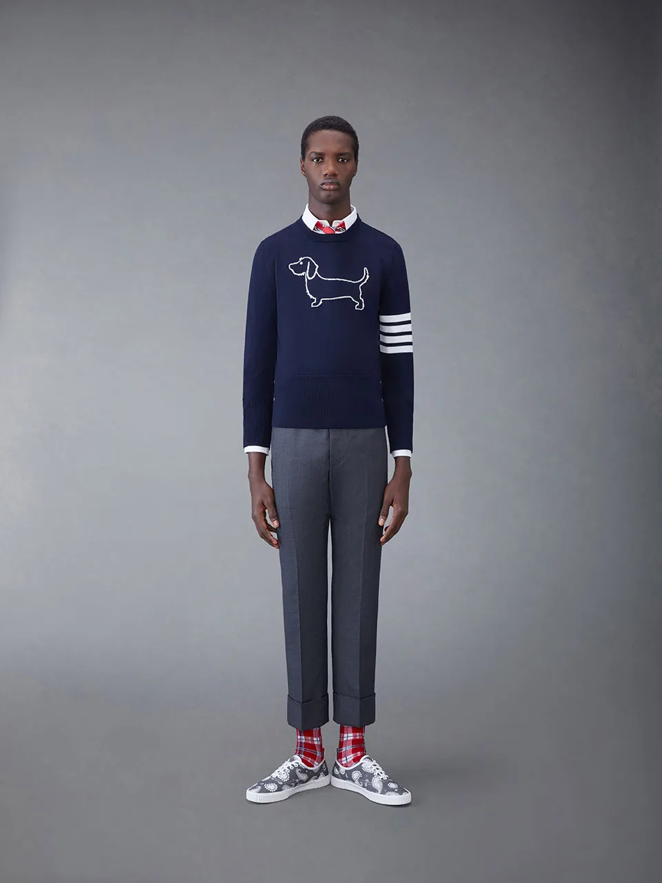 Thom Browne 4-Bar Stripe Crewneck Jumper