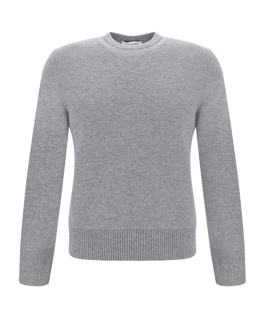 Thom Browne Rwb Stripe V-Neck Knitted Cardigan