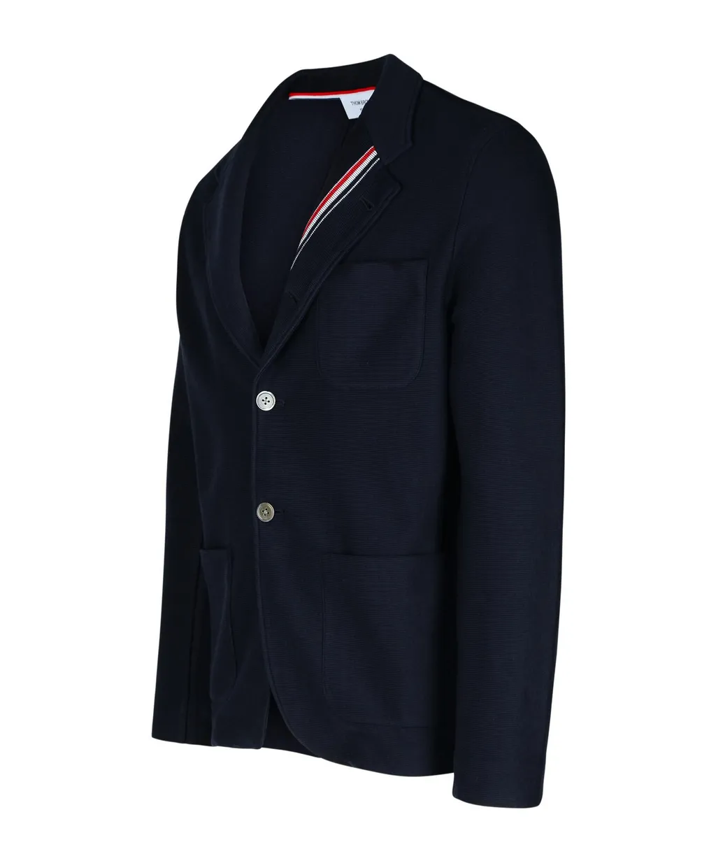 Thom Browne Rwb-Stripe Button-Up Jacket