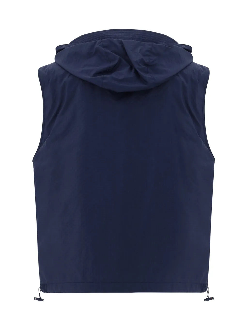 Thom Browne 4-Bar Striped Zipped Ripstop Hooded Gilet