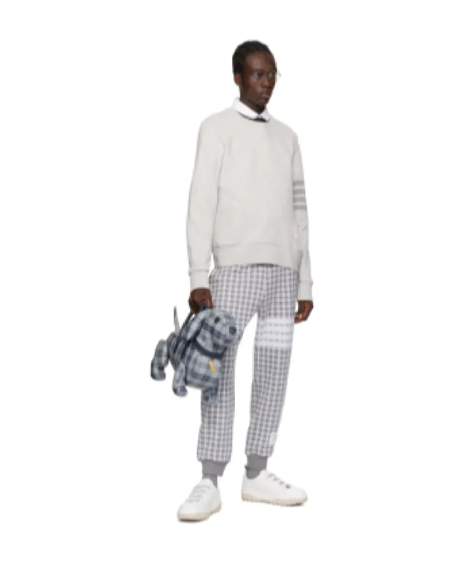 Thom Browne Check Jacquard 4-Bar Sweatpants