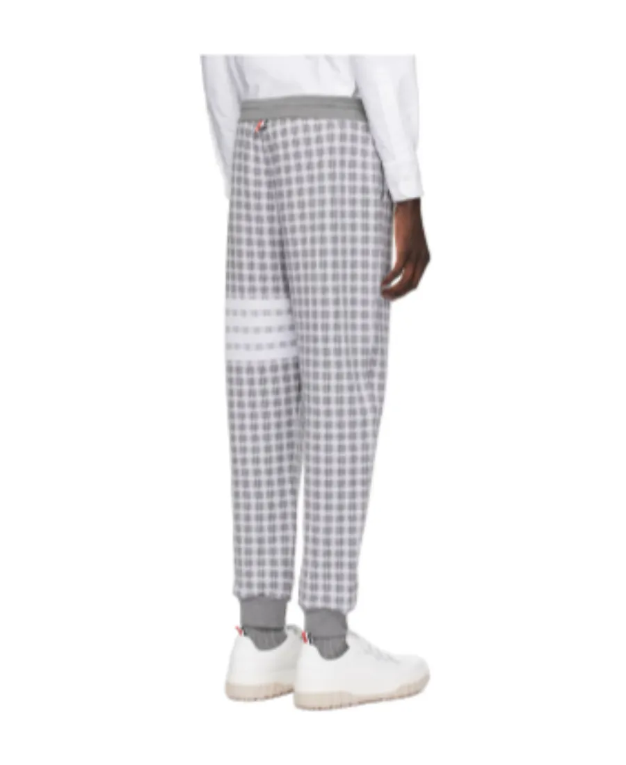 Thom Browne Check Jacquard 4-Bar Sweatpants