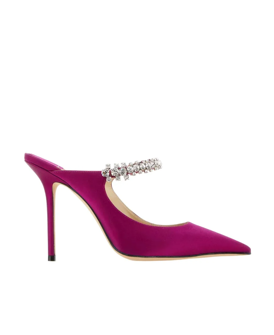 Jimmy Choo Bing 100 Embellished Pointed-Toe Pumps