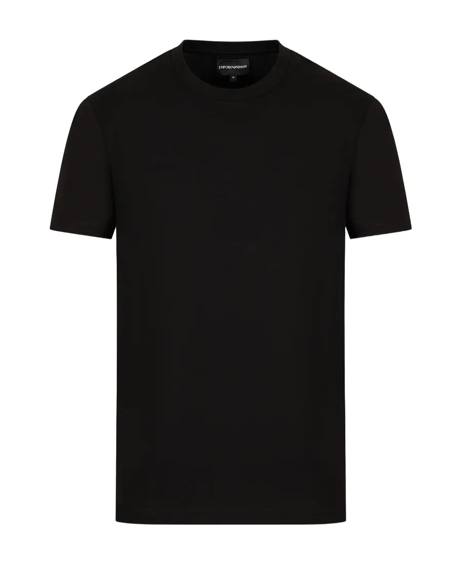 Emporio Armani Logo Jacquard Crewneck T-Shirt