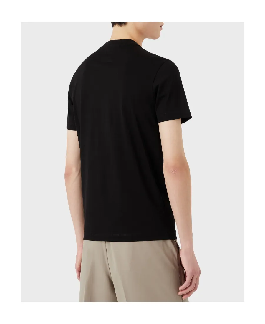Emporio Armani Logo Jacquard Crewneck T-Shirt